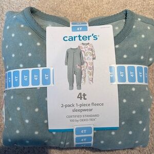 Carters 2 pack 1 piece fleece sleepwear